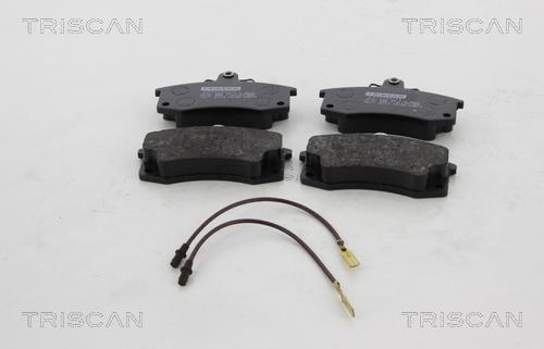 Triscan 8110 70125 - Комплект спирачно феродо, дискови спирачки vvparts.bg