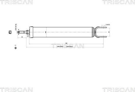 Triscan 8705 43202 - Амортисьор vvparts.bg