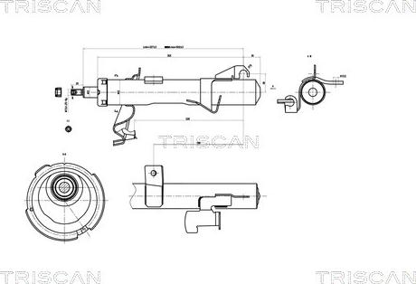 Triscan 8705 50102 - Амортисьор vvparts.bg