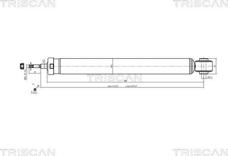 Triscan 8705 50201 - Амортисьор vvparts.bg