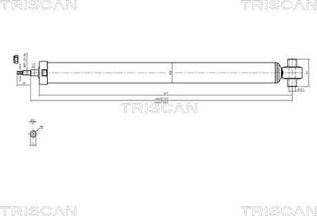 Triscan 8705 50202 - Амортисьор vvparts.bg