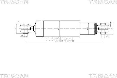 Triscan 8705 15201 - Амортисьор vvparts.bg