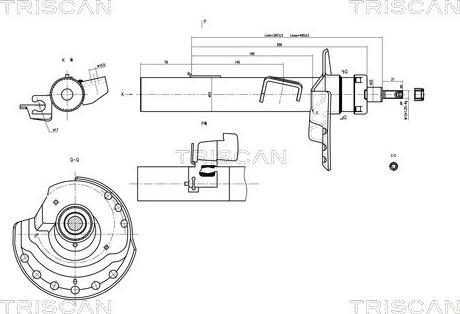 Triscan 8705 16108 - Амортисьор vvparts.bg