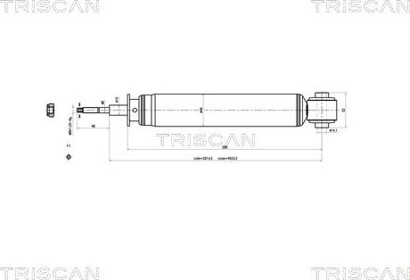 Triscan 8705 16201 - Амортисьор vvparts.bg