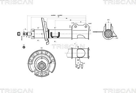 Triscan 8705 10104 - Амортисьор vvparts.bg