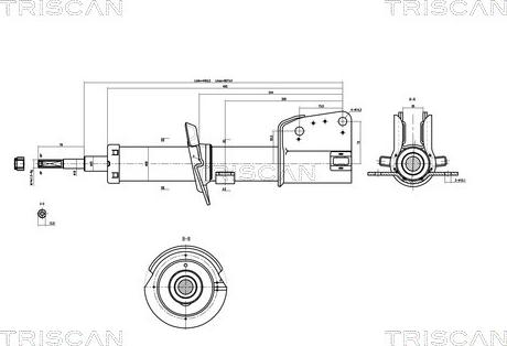 Triscan 8705 10101 - Амортисьор vvparts.bg