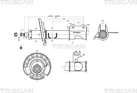 Triscan 8705 10103 - Амортисьор vvparts.bg