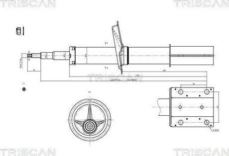 Triscan 8705 10102 - Амортисьор vvparts.bg