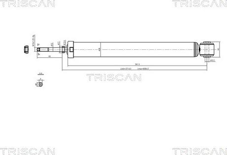 Triscan 8705 10204 - Амортисьор vvparts.bg