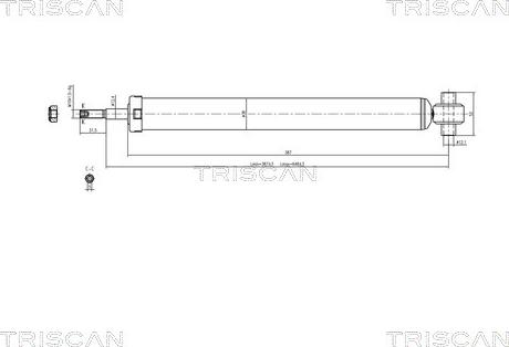 Triscan 8705 10201 - Амортисьор vvparts.bg