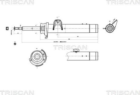 Triscan 8705 11101 - Амортисьор vvparts.bg