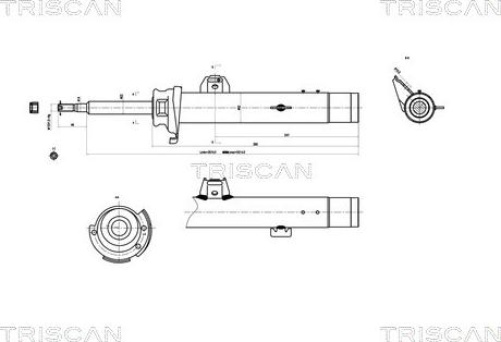 Triscan 8705 11102 - Амортисьор vvparts.bg