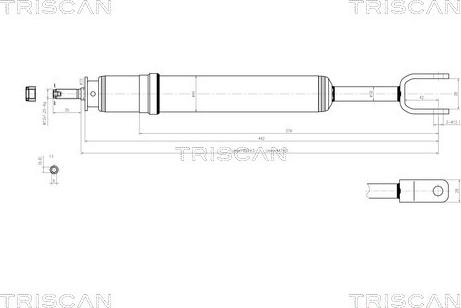 Triscan 8705 29109 - Амортисьор vvparts.bg