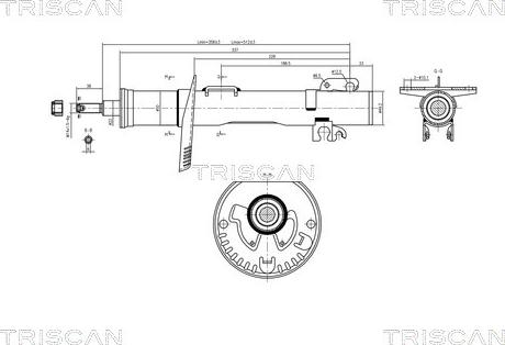 Triscan 8705 29105 - Амортисьор vvparts.bg