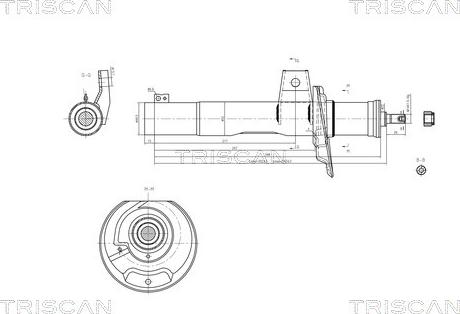 Triscan 8705 29106 - Амортисьор vvparts.bg