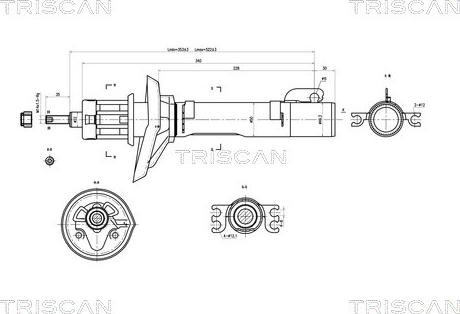 Triscan 8705 29103 - Амортисьор vvparts.bg