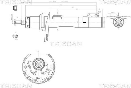 Triscan 8705 29102 - Амортисьор vvparts.bg