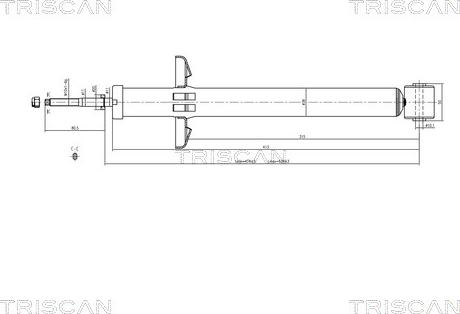 Triscan 8705 29209 - Амортисьор vvparts.bg