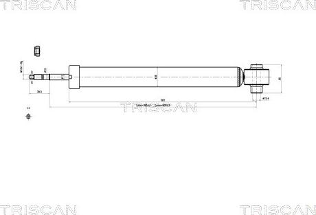 Triscan 8705 29205 - Амортисьор vvparts.bg