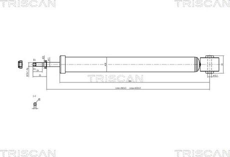 Triscan 8705 29202 - Амортисьор vvparts.bg