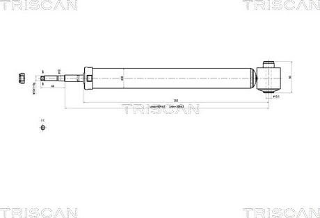 Triscan 8705 29211 - Амортисьор vvparts.bg