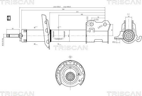 Triscan 8705 24106 - Амортисьор vvparts.bg