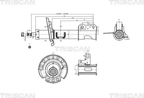 Triscan 8705 24103 - Амортисьор vvparts.bg