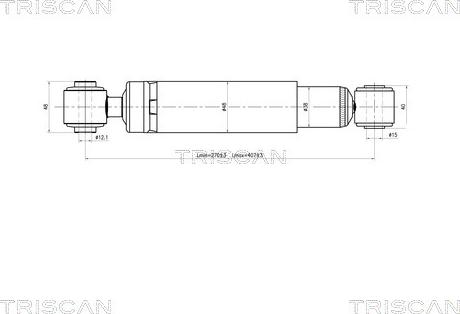 Triscan 8705 24201 - Амортисьор vvparts.bg