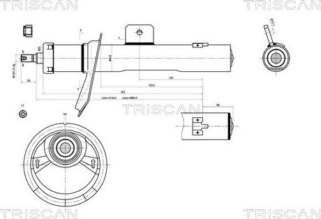 Triscan 8705 28101 - Амортисьор vvparts.bg