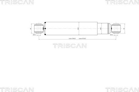 Triscan 8705 23202 - Амортисьор vvparts.bg