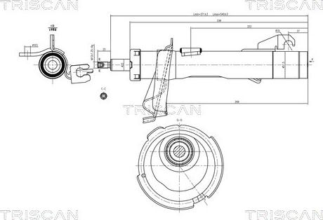 Triscan 8705 27102 - Амортисьор vvparts.bg