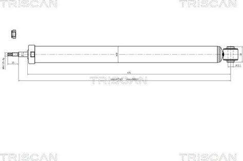 Triscan 8705 27202 - Амортисьор vvparts.bg