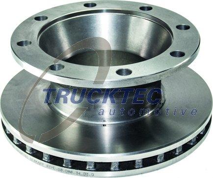 Trucktec Automotive 90.35.009 - Спирачен диск vvparts.bg