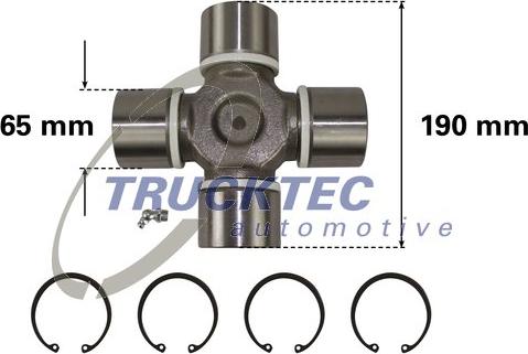 Trucktec Automotive 04.40.009 - Шарнирно съединение, карданен вал vvparts.bg