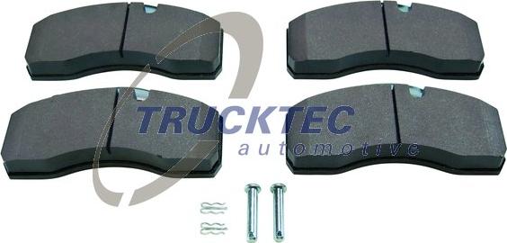 Trucktec Automotive 01.35.076 - Комплект спирачно феродо, дискови спирачки vvparts.bg