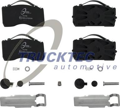 Trucktec Automotive 01.35.243 - Комплект спирачно феродо, дискови спирачки vvparts.bg