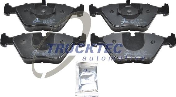 Trucktec Automotive 08.34.098 - Комплект спирачно феродо, дискови спирачки vvparts.bg