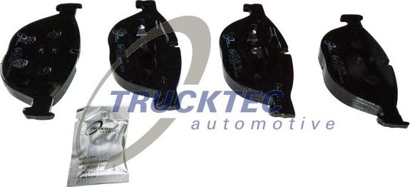 Trucktec Automotive 08.34.142 - Комплект спирачно феродо, дискови спирачки vvparts.bg