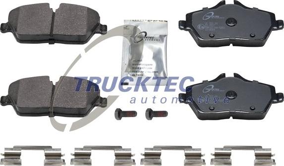 Trucktec Automotive 08.34.120 - Комплект спирачно феродо, дискови спирачки vvparts.bg