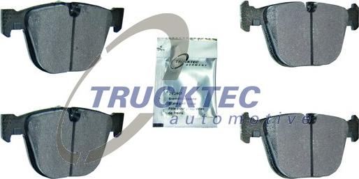 Trucktec Automotive 08.34.178 - Комплект спирачно феродо, дискови спирачки vvparts.bg