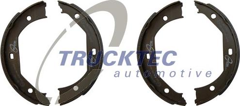 Trucktec Automotive 08.35.009 - Комплект спирачна челюст, ръчна спирачка vvparts.bg