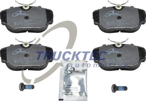 Trucktec Automotive 08.35.008 - Комплект спирачно феродо, дискови спирачки vvparts.bg