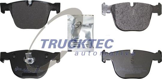 Trucktec Automotive 08.35.202 - Комплект спирачно феродо, дискови спирачки vvparts.bg