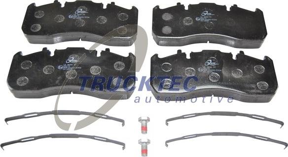 Trucktec Automotive 03.35.040 - Комплект спирачно феродо, дискови спирачки vvparts.bg