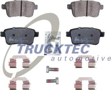 Trucktec Automotive 02.35.448 - Комплект спирачно феродо, дискови спирачки vvparts.bg