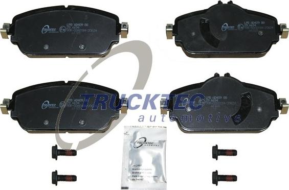 Trucktec Automotive 02.35.466 - Комплект спирачно феродо, дискови спирачки vvparts.bg