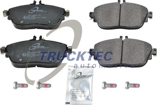 Trucktec Automotive 02.35.432 - Комплект спирачно феродо, дискови спирачки vvparts.bg