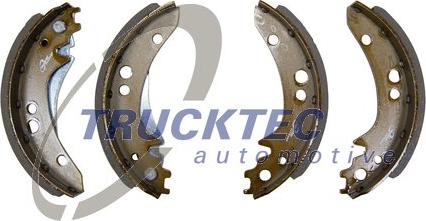 Trucktec Automotive 02.35.502 - Комплект феродо за накладки, барабанни спирачки vvparts.bg