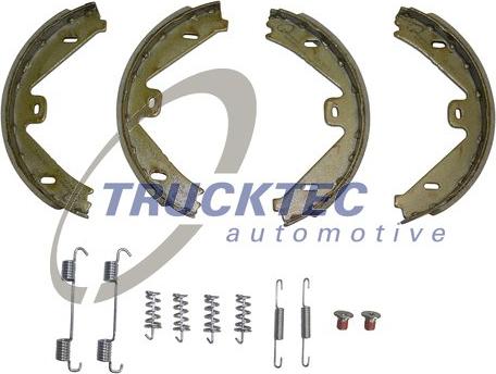 Trucktec Automotive 02.35.589 - Комплект спирачна челюст, ръчна спирачка vvparts.bg
