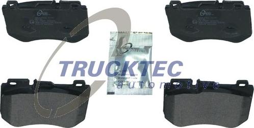 Trucktec Automotive 02.35.520 - Комплект спирачно феродо, дискови спирачки vvparts.bg